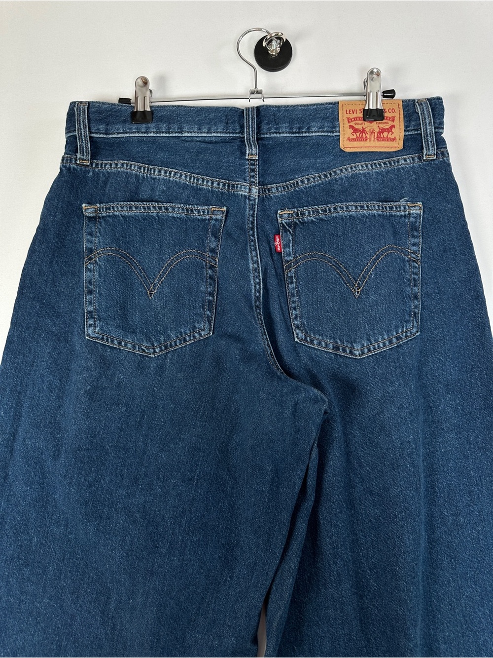 Levi’s Middy Wide Leg Ankle Lightweight Jeans Medium Wash Mid Rise Size 30 - Picture 7 of 11